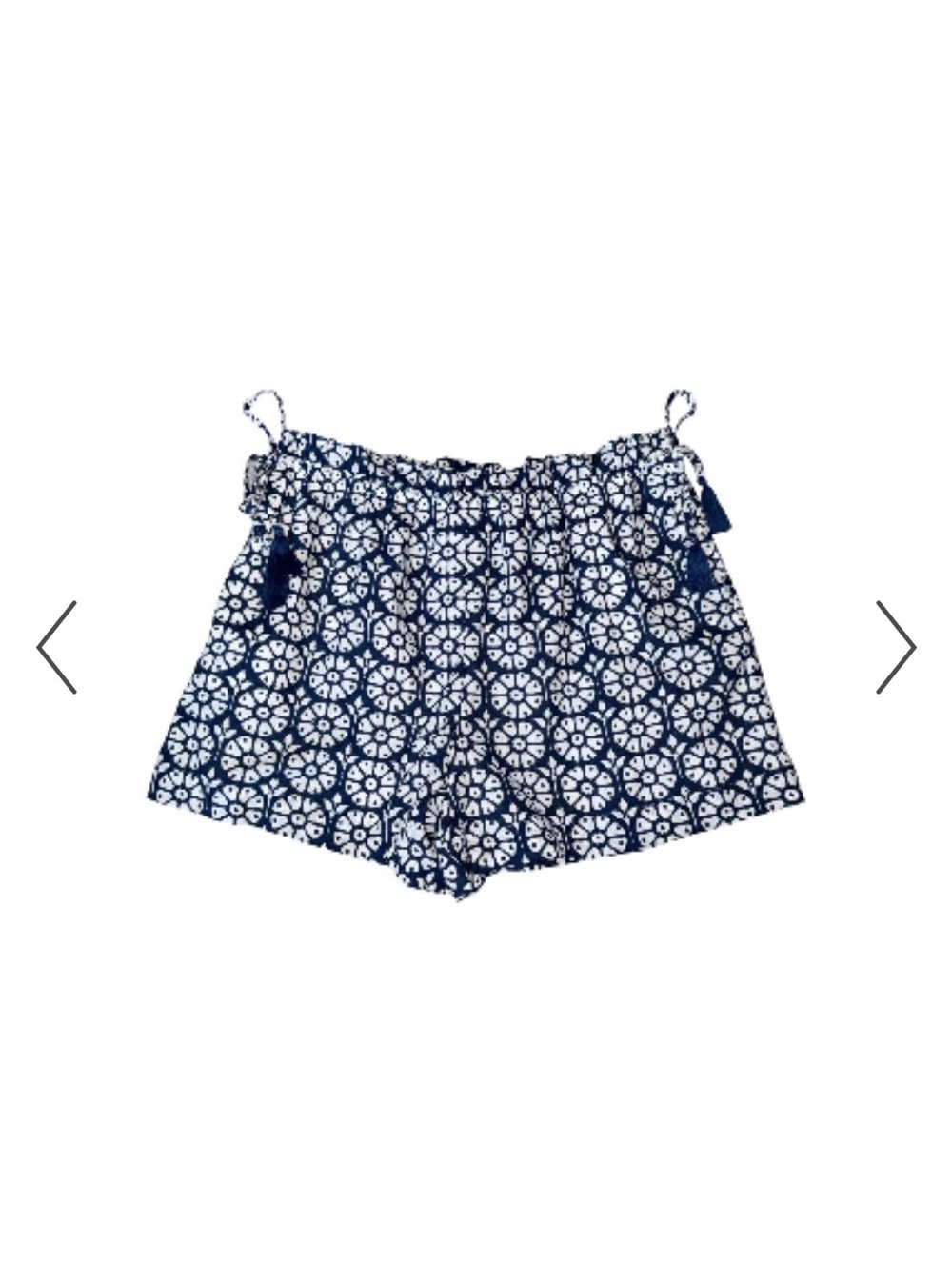 Roller Rabbit Women's Navy Blue Patterned Pull-On Shorts